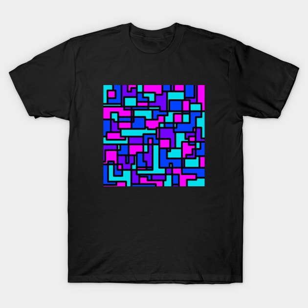 Illustration of Squares T-Shirt by tomsacrylicart